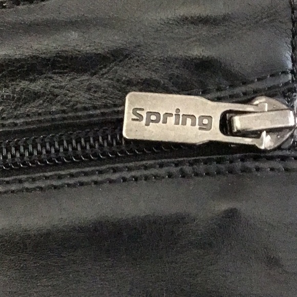 Spring black knee high wedge boots size 6.5 - Picture 11 of 14